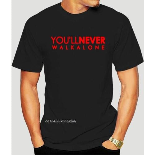 You'll Never Walk Alone T-shirt Liverpool For Fans All Champions 2018 Fashion mens Brand Clothing Male S-3XL T Shirt 0505A