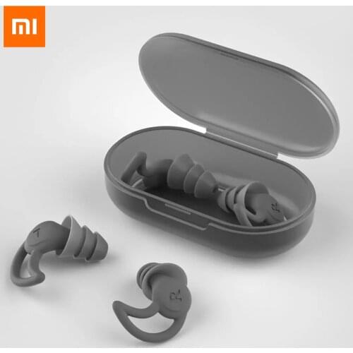 New Xiaomi Youpin Sanbang noise reduction mute earplugs Three-layer sound insulation belt comfortable to wear repeated washing