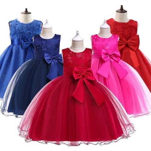 Girl Flower Princess Dress Children Summer Tutu Wedding Birthday Party Dresses For 5 8 10 Years Girls Kids Gown Costume Clothing