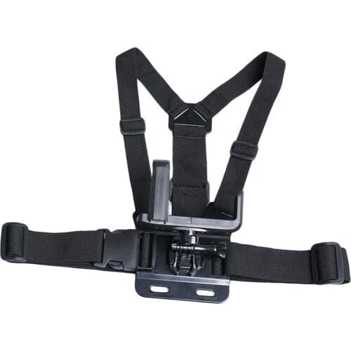 Adjustable Smartphone Chest Harness Mount Strap Holder with Clip for Outdoor Skiing Fishing Biking Video Live Camera DV