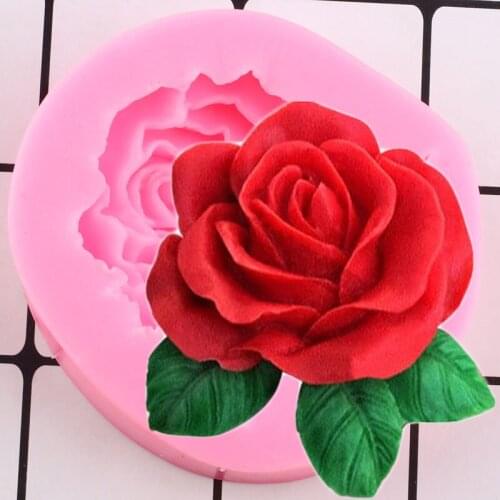 Rose Flower Silicone Molds DIY Craft Soap Resin Mold Wedding Fondant Cake Decorating Tools Candy Clay Chocolate Gumpaste Moulds