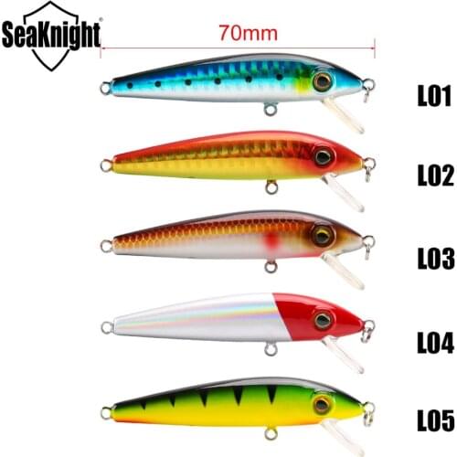 SK012 Fishing Lure Minnow Floating Wobblers 1PC 70mm 6g 0-0.6M Artificial Bait Hard Fresh Saltwater Fishing Tackle
