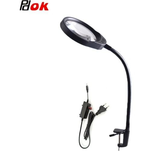 5X 8X 10X Caliper Magnifier Adjustable Brightness LED light To Enlarge 10X The Electronic Maintenance Jewelry Identification