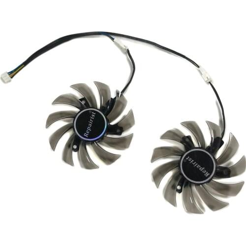 2pcs/set FD7010H12S T128010SH 75mm 4PIN GPU Graphics Card Fan Cooler For ASUS GTX760-DC2OC-2GD5 Video Cards Cooling