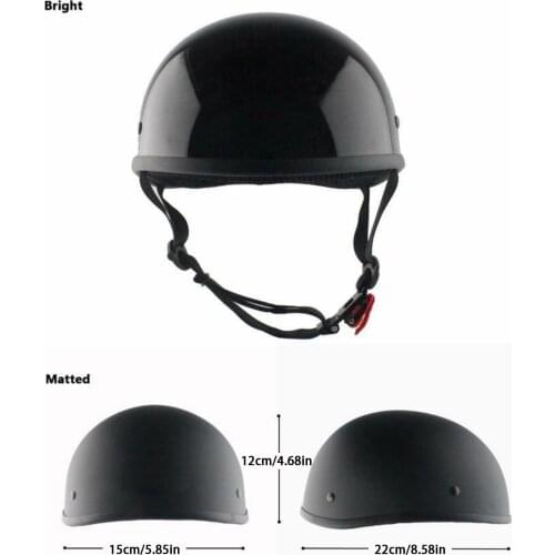 Vintage Motorcycle Helmet ABS Matte Half Face Helmet Open Type Nostalgic Retro Half Helmet Chopper Locomotive
