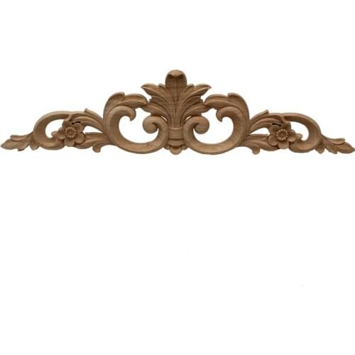 VZLX Wood Home Decoration Accessories Wooden Cupboard Doors And Windows Small Decorative Floral Applique Mini Crossbow Kawaii