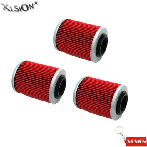 XLSION 3Pcs Oil Filters For CAN-AM 850 570 1000 Outlander Max 650 450 800 800R 500 400 Renegade COMMANDER MAX 800R