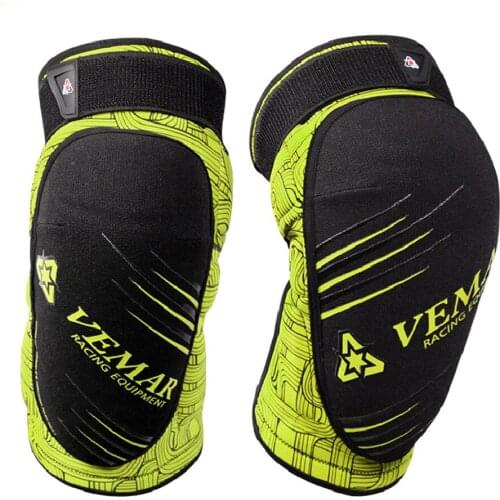 Green Motorcycle Knee Pads Motocross Equipment Moto Motorbike Riding Body Armor Guards Protective Gears Knee Pads Four Seasons