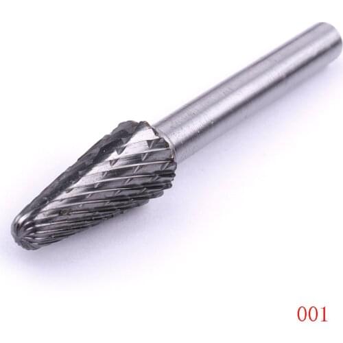 1PC 6mm Shank 10mm Head Tungsten Carbide Double-cut Rotary Burr Cutter Dremel Accessories Electric Grinding Metalworking Tool
