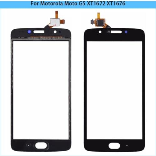 10PCS New G5 Touchscreen For Motorola Moto G5 XT1672 XT1676 XT1670 5.0" Touch Screen Digitizer Front Glass Panel Sensor
