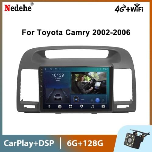 For Toyota Camry 2 din Android Autoradio 10 2002 2003 2004 2005 2006 Car Radio Multimedia Player Navigation GPS Audio Player