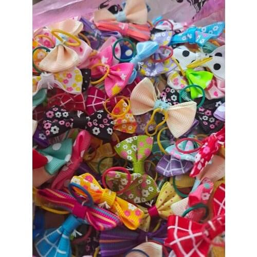Dog Grooming Bows Small Dogs Grooming Bows Hair YorkshirePet Accessories Supplies Hair Clips Grooming Table Bows