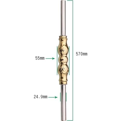 Freeshipping 570mm SUS304 SUS316 Column Floor Mount Newel Handrail Armrest Post Pillar Pole for Staircase