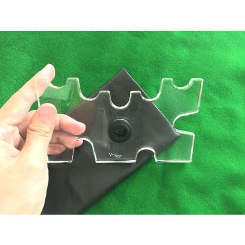 Billiards Pool Cues Rest Head Transparent Acrylic Cue Rack Head PMMA TV Ball Dediceted Spider Rest Head Billiards Accessories