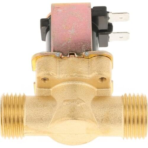 NEW DC 12V Electric Solenoid Magnetic Valve Normally Closed Brass Valves For Water Control 1/2inch