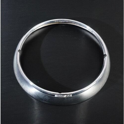 Chrome 7" Headlight Trim Ring Fit For Harley Touring Road King Street Tri Glide