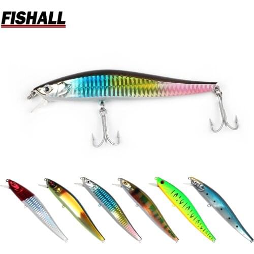 Rerange Minnow Isca 115mm 16g 130mm 27g Rattle Sound Longcast Fishing lure Bass Pike Trout Artifical Bait