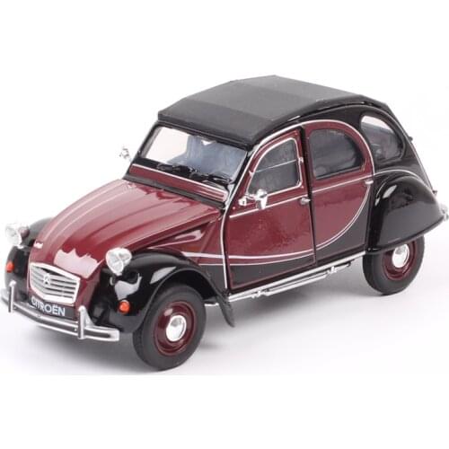 Childrens 1:24 Scale Classic Welly Citroen 2CV 6 Charleston 1980 Diecasts & Toy Vehicles Car Models Metal Gift Auto Collection