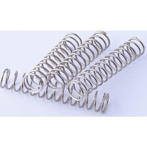 4PCS 2x26mm Compression Spring, Wire Diameter 0.08'', Outer Diameter 1.02'', Free Length 0.39''-2'', Stainless Steel
