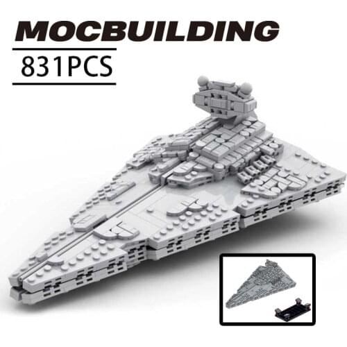 Space war MOC warship Mini size Micro Star Destroyer Spaceship building block war toy Childrens gifts