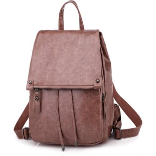 HOT Brand Women Backpack High Quality PU Leather Backpacks for Teenage Girls Female School Shoulder Bag Bagpack mochila