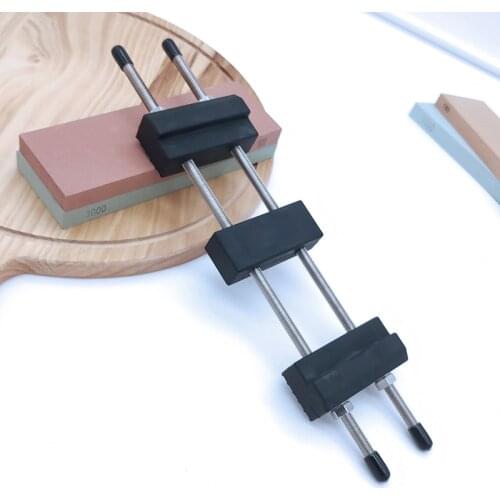 Stainless steel whetstone base Sharpening stone base Silicone sharpener holder knife sharpening system