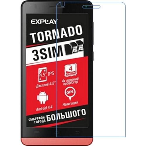 2pcs/lot film for Explay Tornado HD transparent protective flim guard screen clear high quality film to phone dirt-resistant