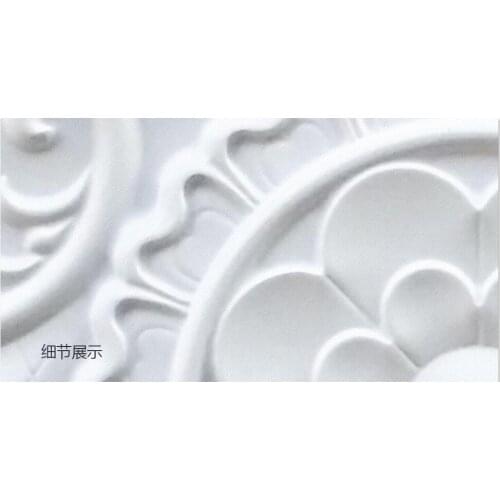 Custom 3D Photo Wallpaper ceilings White plaster line 3d embossed European ceiling background wall