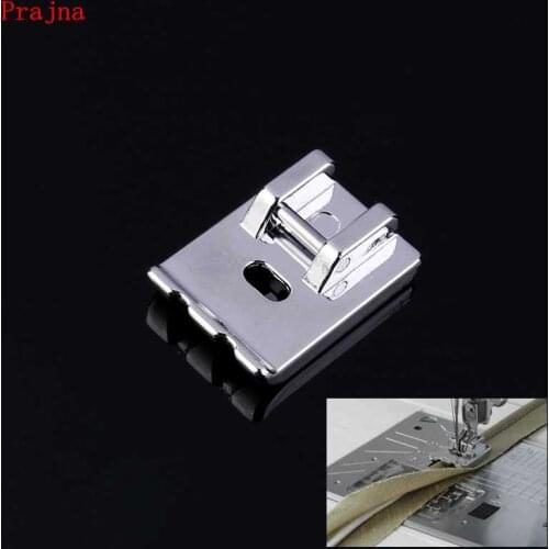 Prajna 1PCS Double Welt Overlock Walking Foot For Multi-function Household Sewing Machine Presser Foot Metal Rope Sewing Machine