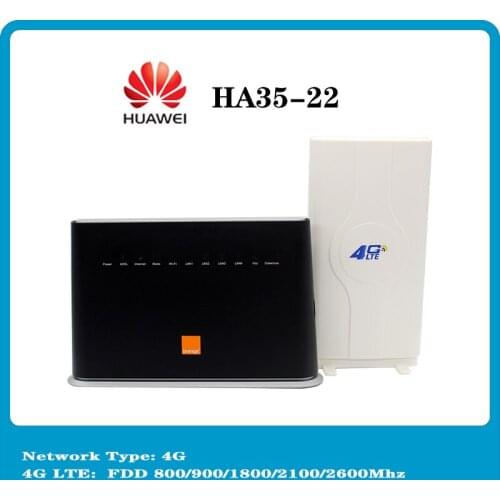 Unlocked Used Huawei HA35 4G Wireles Router 4G LTE 300Mbps wfi router with Antenna PK B612 B525