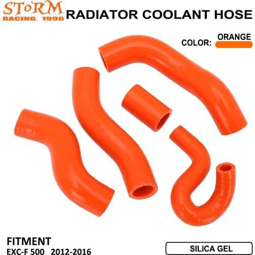 Moto Bike 245 PSI Silicone Radiator Heater Coolant Water Hose For KTM EXC-F500 EXCF500 EXC500F EXC 500F 500 F 2012-2016