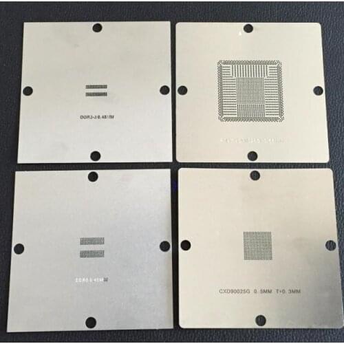 PS4 BGA Reballing Stencils Game Console PS4 CXD90026G CXD90025G DDR2-3 DDR5 Solder Ball Steel Template Direct Heating