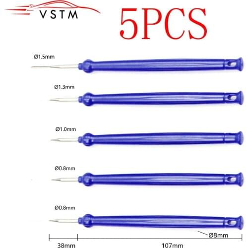 5pcs Car Plug Terminal Removal Tool Pin Needle Retractor Pick Puller Repair Electrical Remove Wire Puller Hand Tools Kit