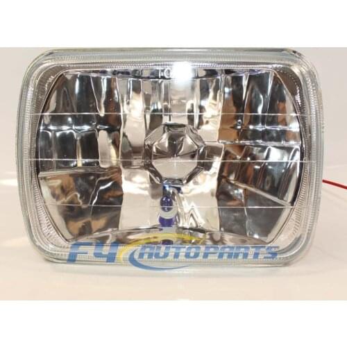 7" Square Head Light Semi Sealed Beam Fits for H4 Bulb ( without H4 inside)