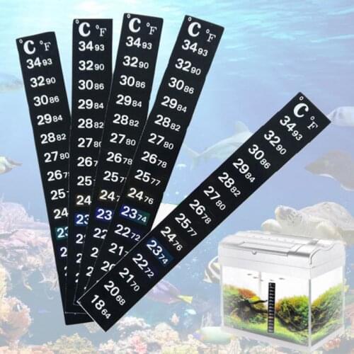 Stick-on Digital Aquarium Fish Temperature-sensitive Tank Fridge Thermometer Sticker Temperature Temp Measurement Stickers Tools
