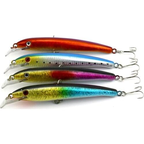 Big Sale 4pcs Big Minnow Lure Artificial Pesca Fishing Lure Hard Plastic Pencil Swimming Bait Sea Fishing Tackle 17cm 27g