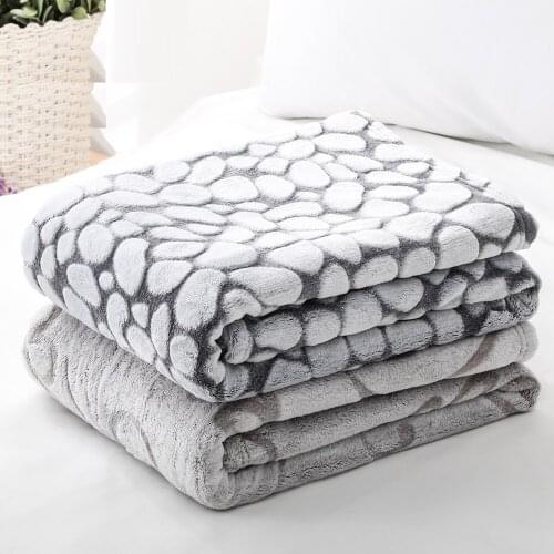 Baby Blankets Newborn 3D Flannel Baby Swaddle Wrap Baby Boy Girl Blanket Pebbles Bedding Set Infant Stroller Cover Kids Blanket