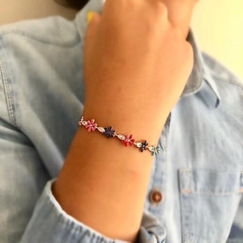 Daisy Likes Love Bracelet Auspicious on Roads 925 Sterling Silver Elevator Wristband Women Girls Jewelry Accessories Bracelet