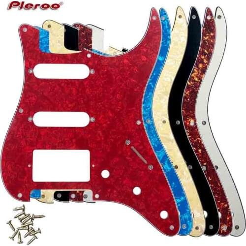 Guitar Parts For US 57 Year 8 Screw Holes Stratocaster Guitar Pickguard With Bridge PAF Humbucker Single HSS Scratch Plate