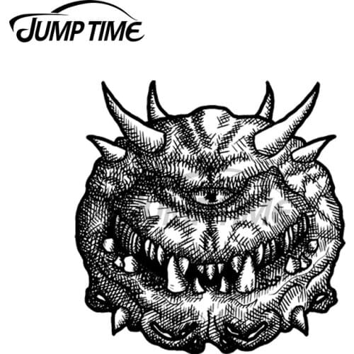 JumpTime 13 x 8.9cm For Cacodemon Decal Trunk Refrigerator Cartoon Car Stickers Waterproof Anime Laotop Decoration