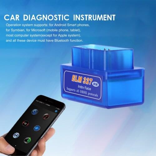Hot Mini ELM327 Bluetooth/Wifi V1.5/V2.1 OBD2 OBDII Code Reader ELM 327 Bluetooth Wifi for Android/IOS Work Diesel J25C27