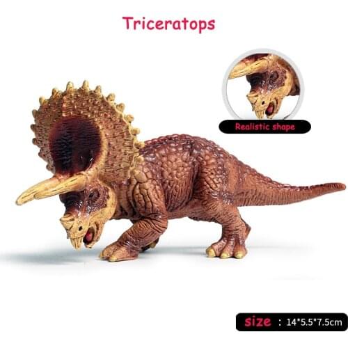 Jurassic Simulation Static Triceratops Action Figures PVC Dinosaurs Model Collection Toys For Kids Gift