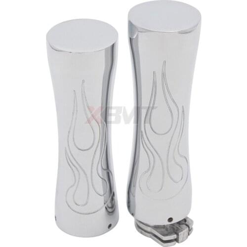 Motorcycle 7/8" and 1" Aluminum Handlebar Hand Grips For Harley Honda Kawasaki Suzuki Yamaha Bikes Cruiser Chopper Custom