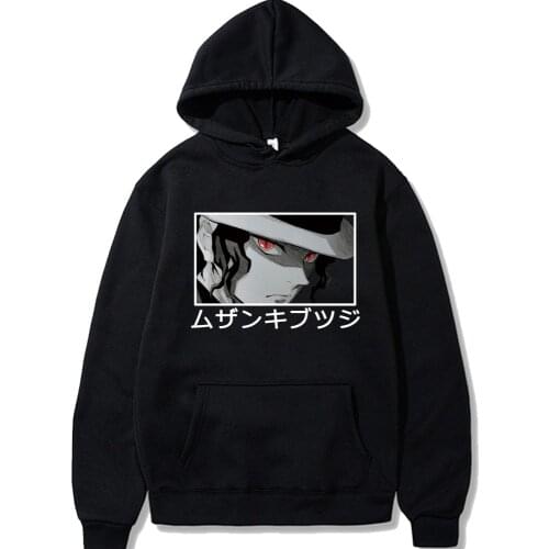 Muzan Kibutsuji Long Sleeve Hoodie Hoody Sweatshirt Tops Man