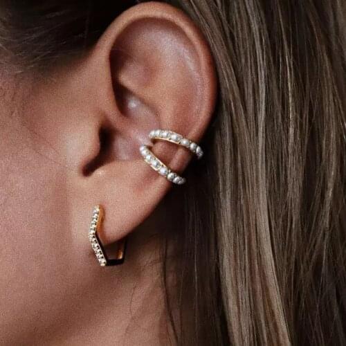 925 Sterling Silver Gold Plated Vermeil Delicate Dainty Jewelry Geometric Hexagon Hoop Earring