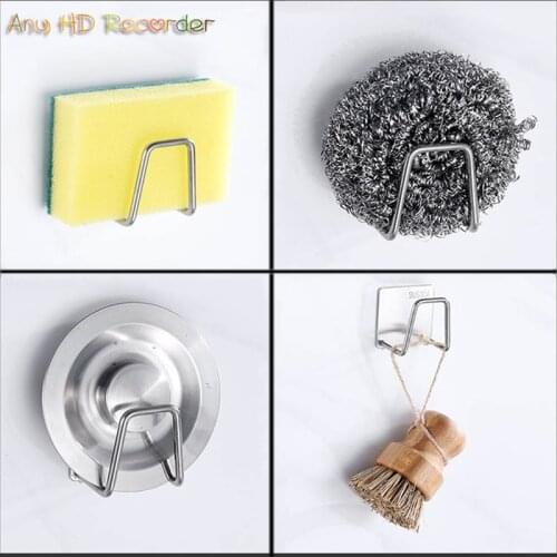 Stand Rack Sponge In The Sink Organizer Storage Kitchen Accessories Tool Door Room Products At Home Hooks Holder on Wall Gadgets