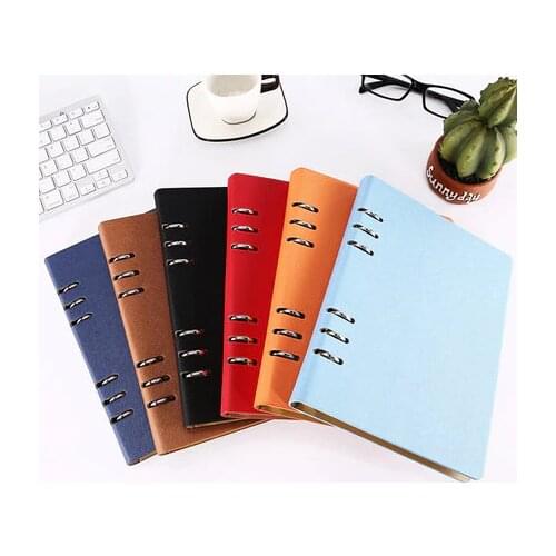 Agenda A6 A5 B5 Binder Loose leaf Notebook PU Leather Business Meetings Notepad Daily Planner Stationery Dairy School Supplies