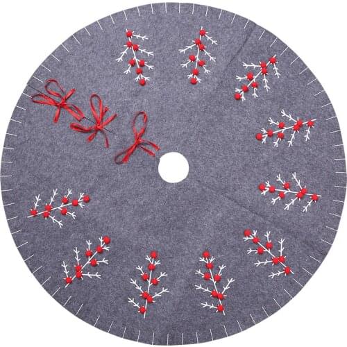 120cm High Quality Felt Christmas Tree Skirt Christmas Decorations For Home New Year Noel Dinner Party Decoration Navidad 2020