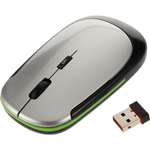 2.4GHz USB Receiver Slim Mini Wireless Optical Mouse Mice for Computer PC Fashion Ultra-thin Mouse For Laptop Computer Wholesale