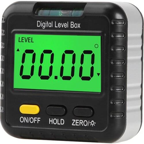 360 Degree Mini Digital Protractor Inclinometer Electronic Level Box Digital Angle Finder LCD Display for Construction Carpenter
